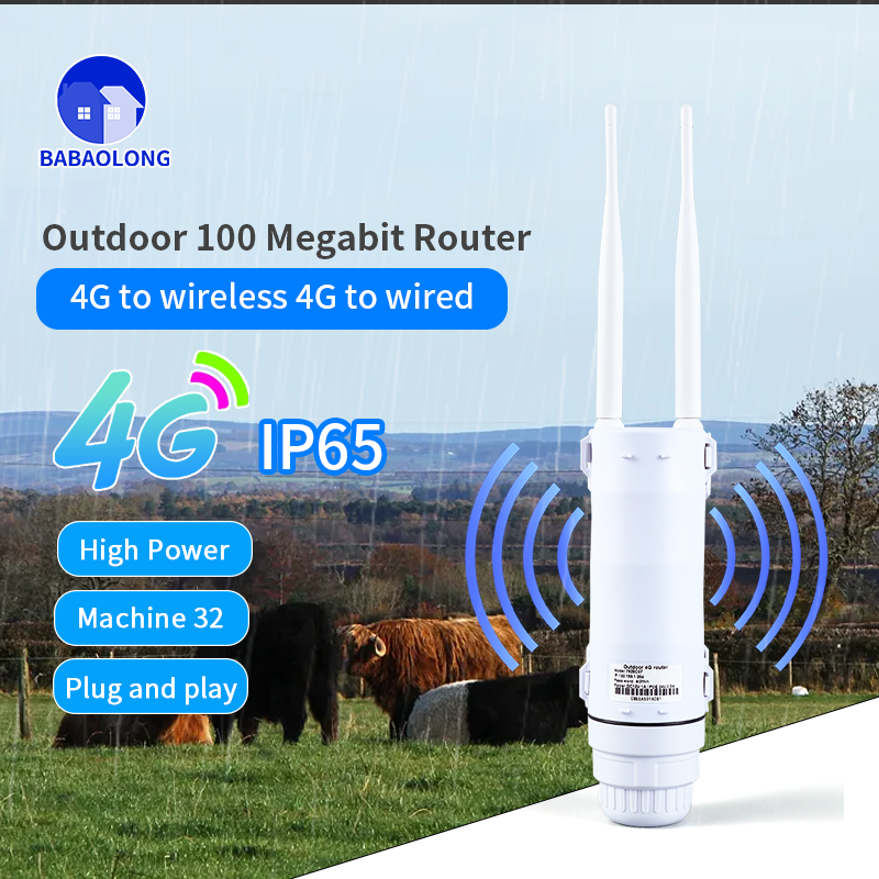 Outdoor Waterproof Router 4g Cpe Cat4 Lte 3g / 4g Sim Card For Ip Camera Wifi Outdoor Coverage